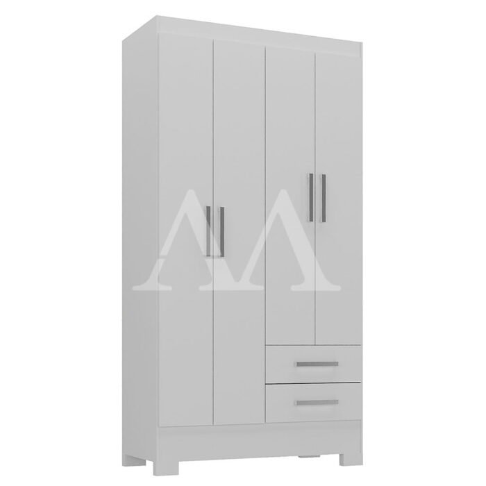 Roupeiro 4p. Abrir 2g Rodial Imperatriz Branco 1gr4222