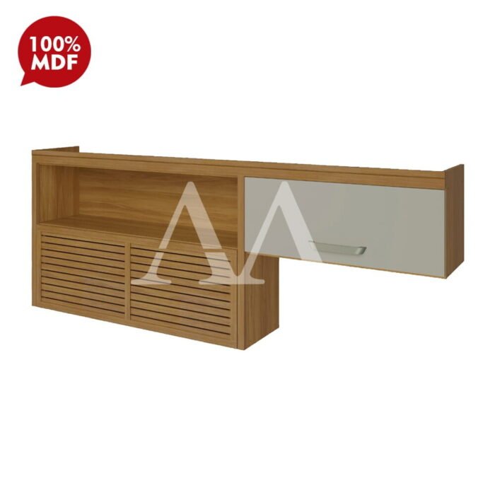 Armario Nesher 2p Abrir C/ Nicho Princesa 200cm Freijo / Off White