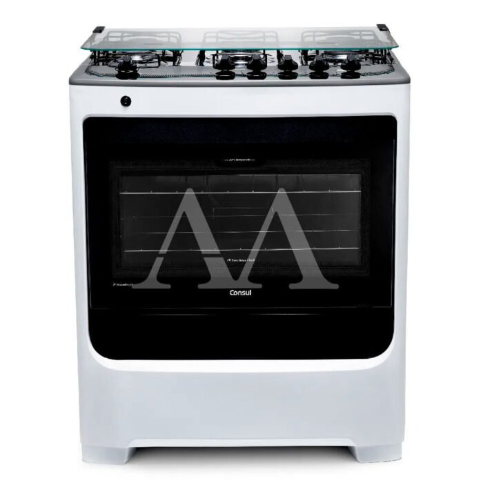 Fogao  5b Consul Cfs5na Mesa Inox Branco